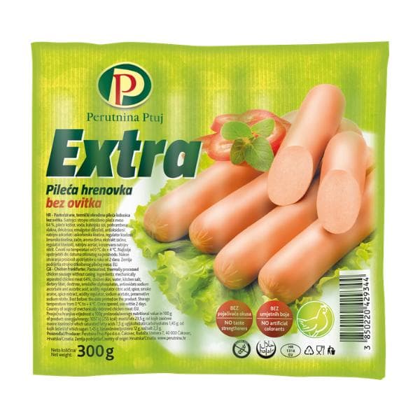 PERUTNINA PTUJ Extra hrenovka 300 g Akcija u trgovini Ultra
