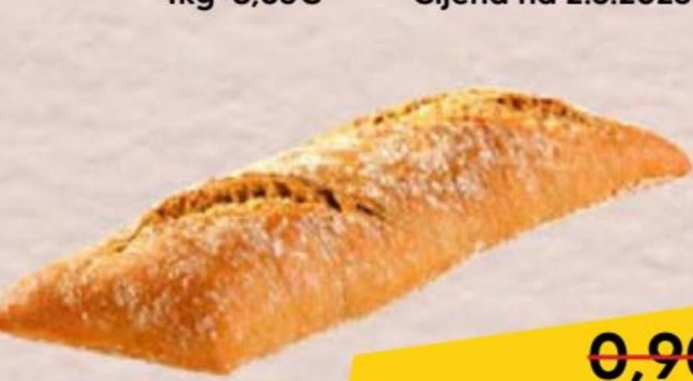 Pons rustik baget 255 g Akcija u trgovini Pivac
