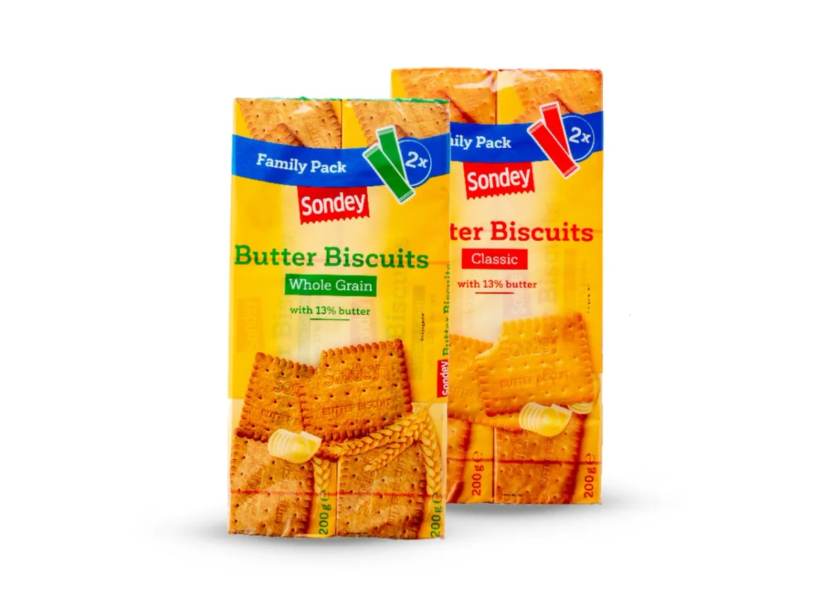 Sondey keksi s maslacem 2 x 200 g Akcija u trgovini Lidl