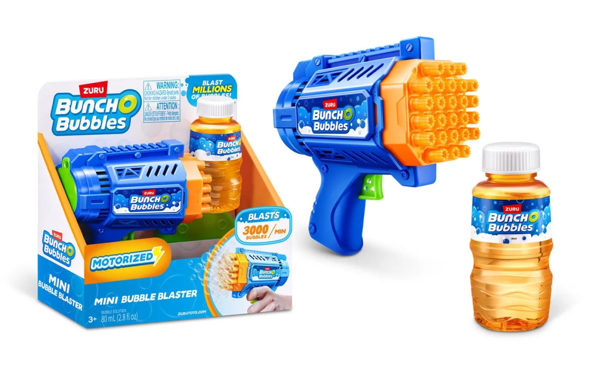 PIŠTOLJ NA MJEHURIĆE BUNC O BUBBLES MINI kom ZURU - Akcija u trgovini Konzum