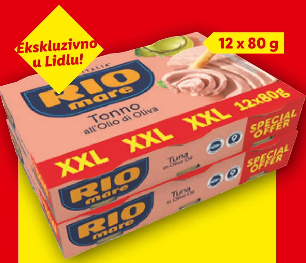 Rio Mare tuna 12 x 80 g Akcija u trgovini Lidl