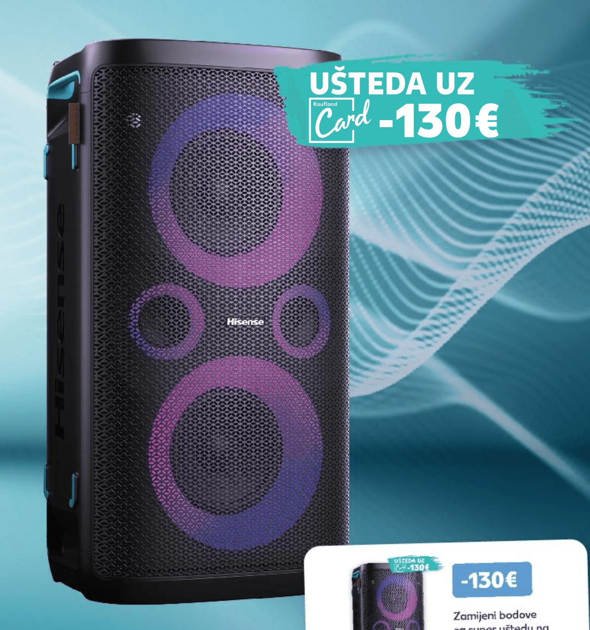 Hisense Zvučnik Party Storm 1 kom - Akcija u trgovini Kaufland