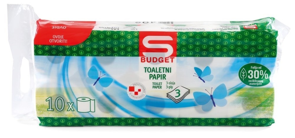 Vlažni toaletni papir Budget 60/1 - Akcija u trgovini Spar