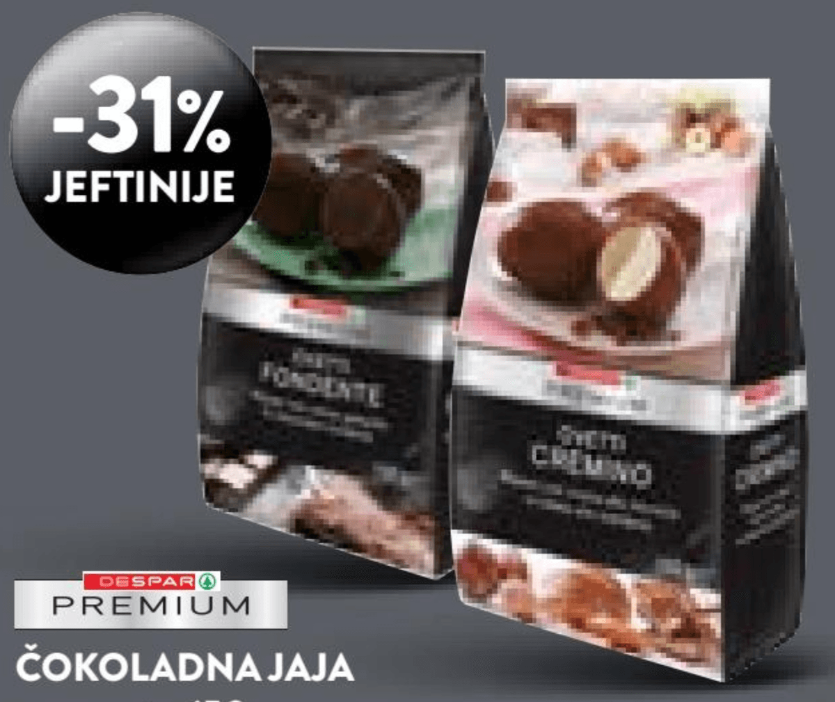 Čokoladna jaja 150 g SPAR PREMIUM - Akcija u trgovini Interspar