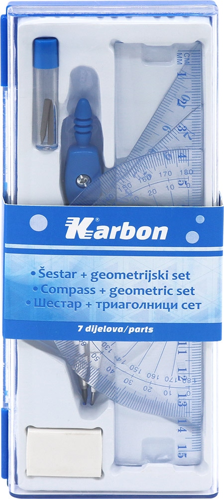 Geometrijski set sa šestarom Akcija u trgovini Konzum