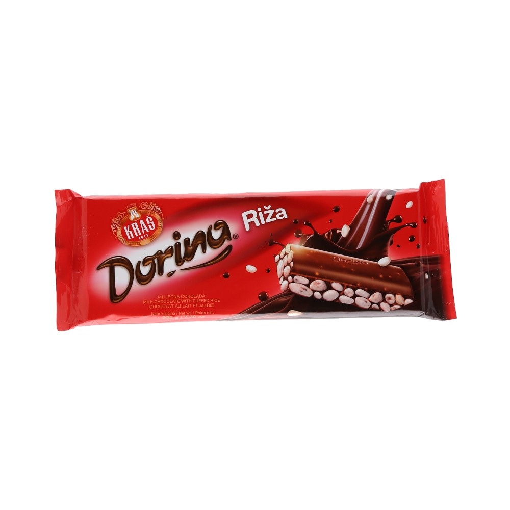 Kraš Dorina čokolada keks s rižom 250 g - Akcija u trgovini NTL