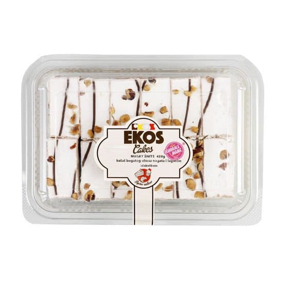 Ekos Cakes Nugat šnite 420 g Akcija u trgovini Plodine