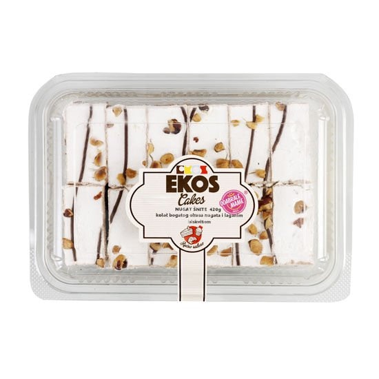 Ekos Cakes Nugat šnite 420 g Akcija u trgovini Plodine