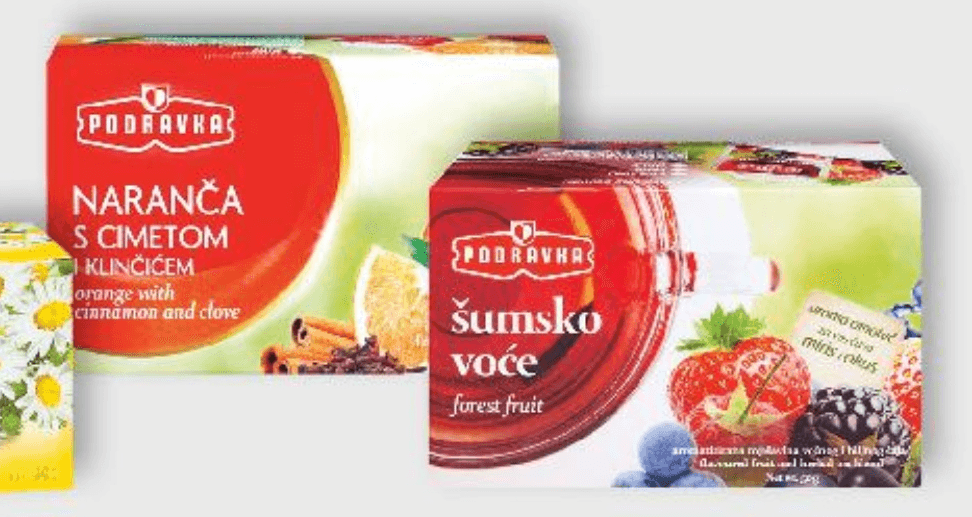 Podravka čajevi Akcija u trgovini Ribola