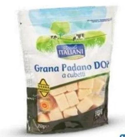 Sir Grana Padano kockice 350 g I Taliani Akcija u trgovini Eurospin