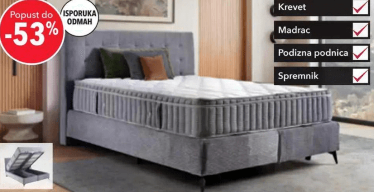 Set krevet Havana 160x200cm Akcija u trgovini Harvey Norman