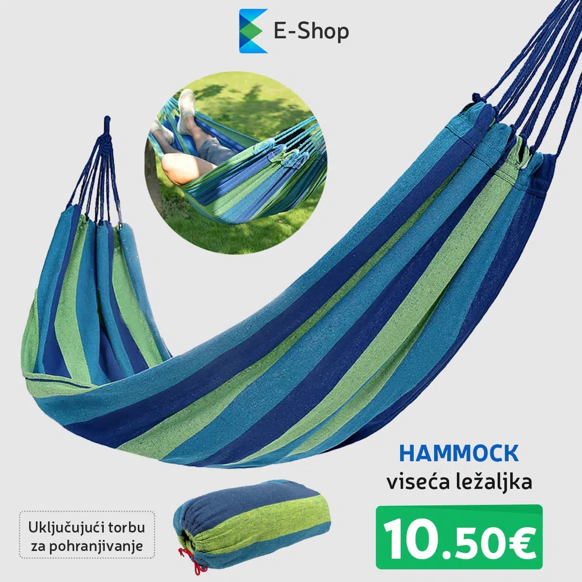 Viseća ležaljka 200x80 cm - Akcija u trgovini Plodine