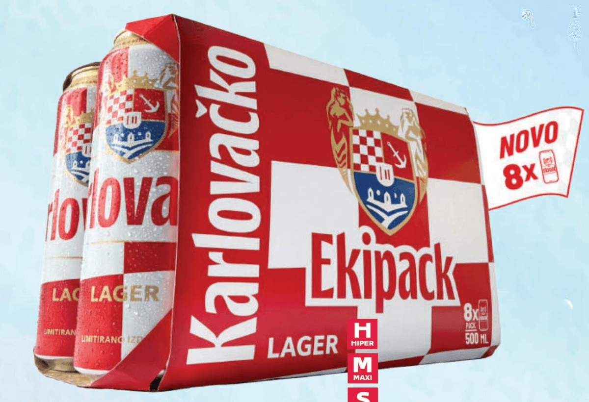 Karlovačko Pivo 1 pak, 8 x 0,5 L - Akcija u trgovini Tommy