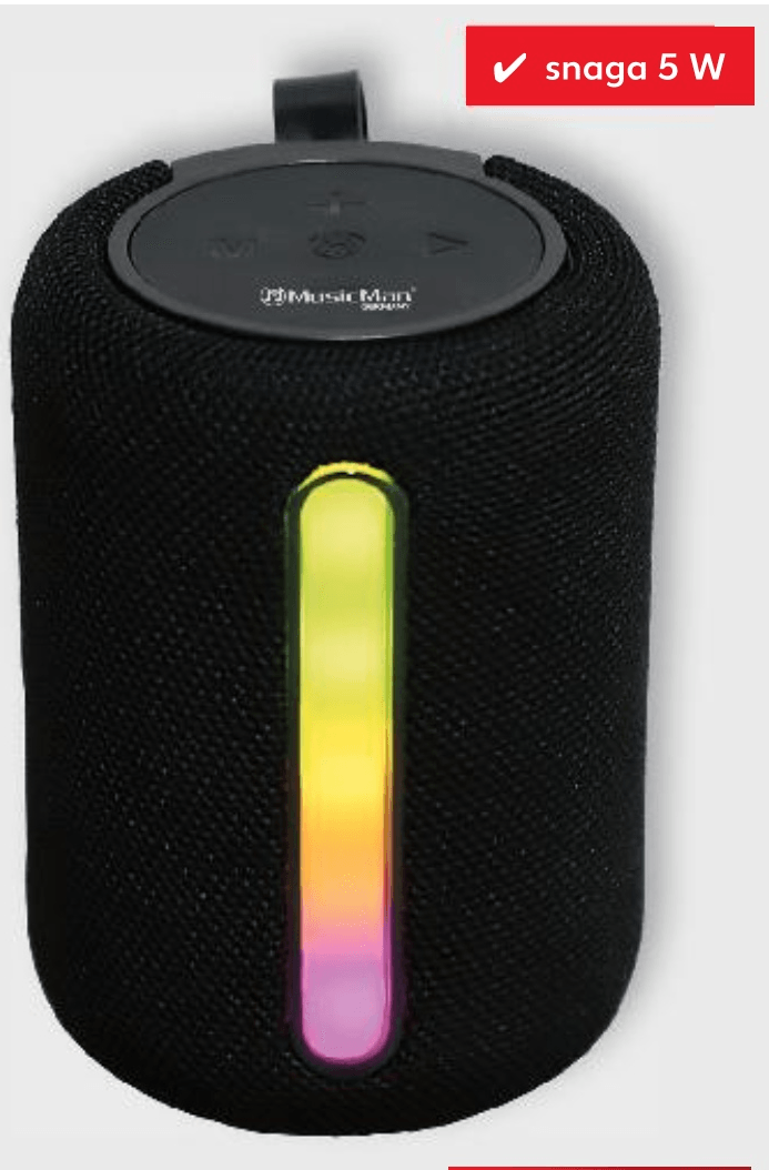 MusicMan Zvučnik RGB LED BT-X75 - Akcija u trgovini Kaufland