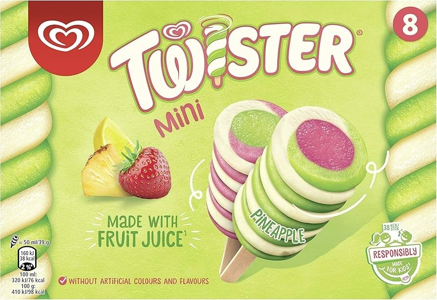 Sladoled Twister 8 x 50 ml - Akcija u trgovini Spar