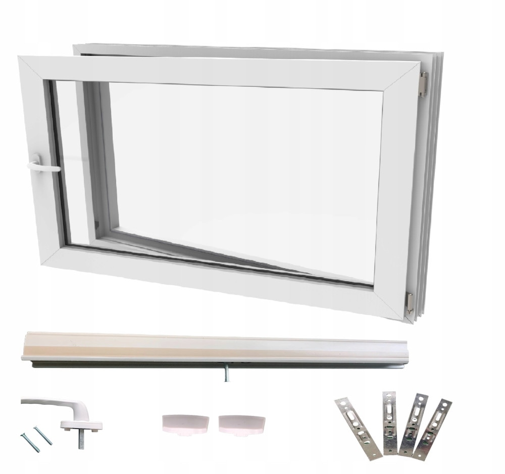 PVC nagibni prozor 'Q59' 60 x 40 cm - Akcija u trgovini Bauhaus