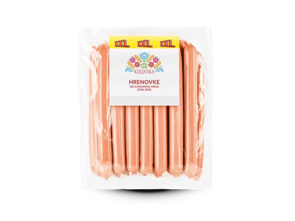 KULJANKA Svinjske hrenovke XXL 1 kg Akcija u trgovini Lidl