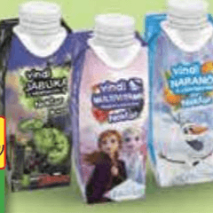 Vindi Disney nektar jagoda+vitamini, borovnica+vitamini, 100% Juice jabuka 235 ml Akcija u trgovini NTL