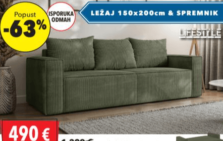 Trosjed CORI LIFESTYLE - Akcija u trgovini Harvey Norman