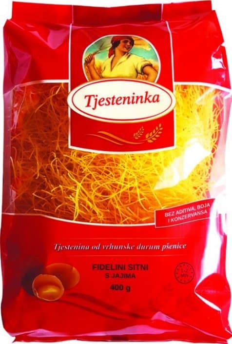 Tjestenina Fidelini sitni s jajima Tjesteninka 400 g Akcija u trgovini NTL