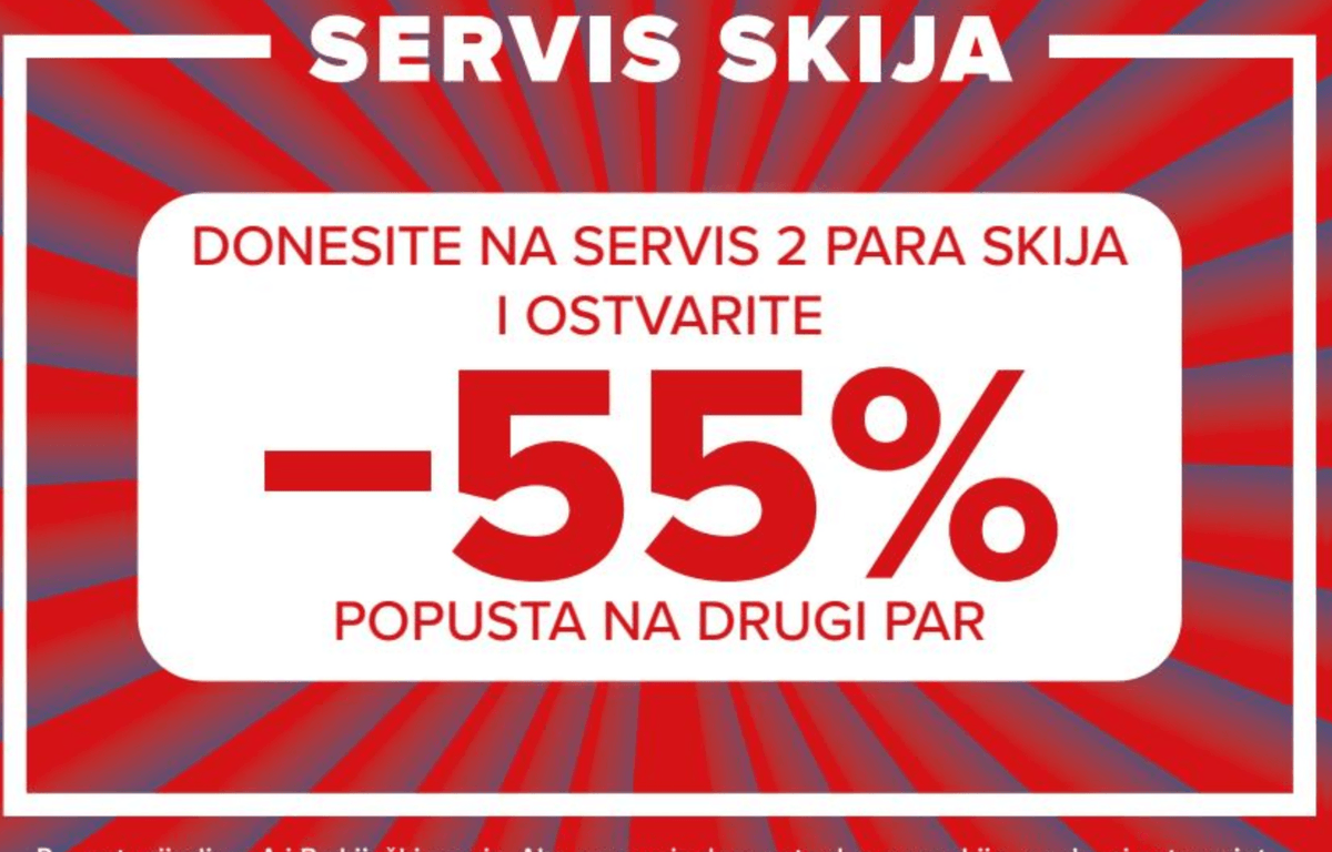Servis skija Hervis - Akcija u trgovini Hervis
