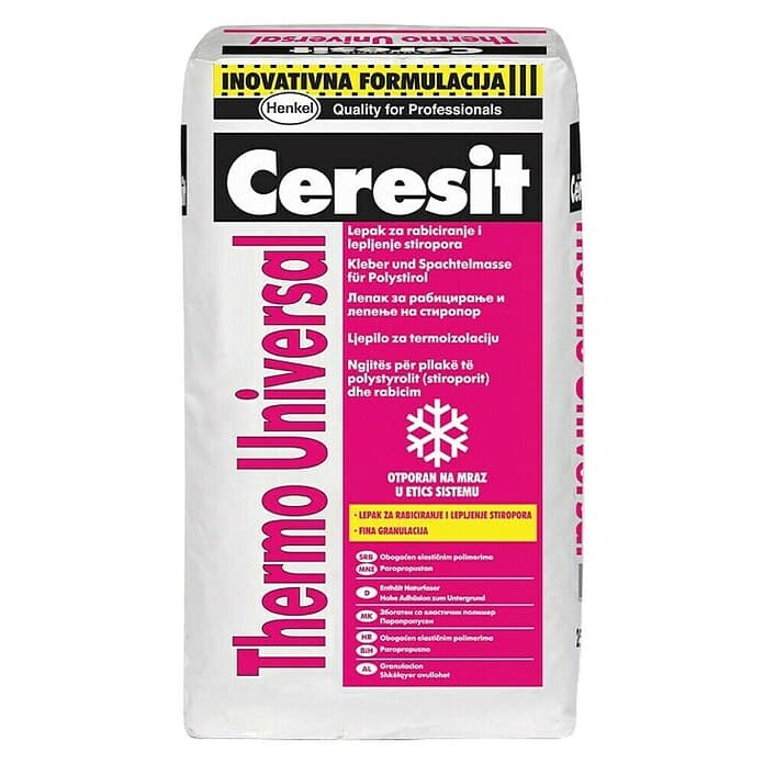 Ceresit Thermo Universal ljepilo za izolacijske ploče 25 kg Akcija u trgovini Bauhaus