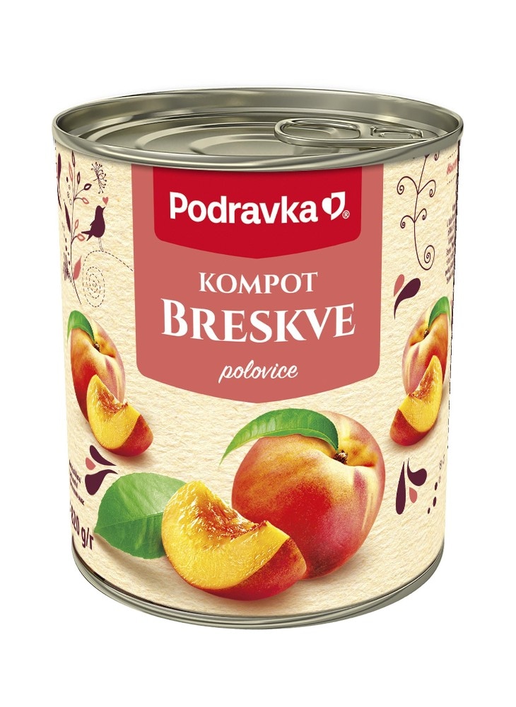 Podravka Kompot Breskve 410 g - Akcija u trgovini Tommy