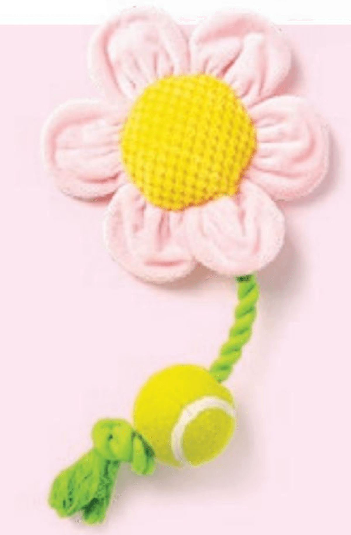 Igračka za pse cvijet s loptom - Akcija u trgovini Pepco