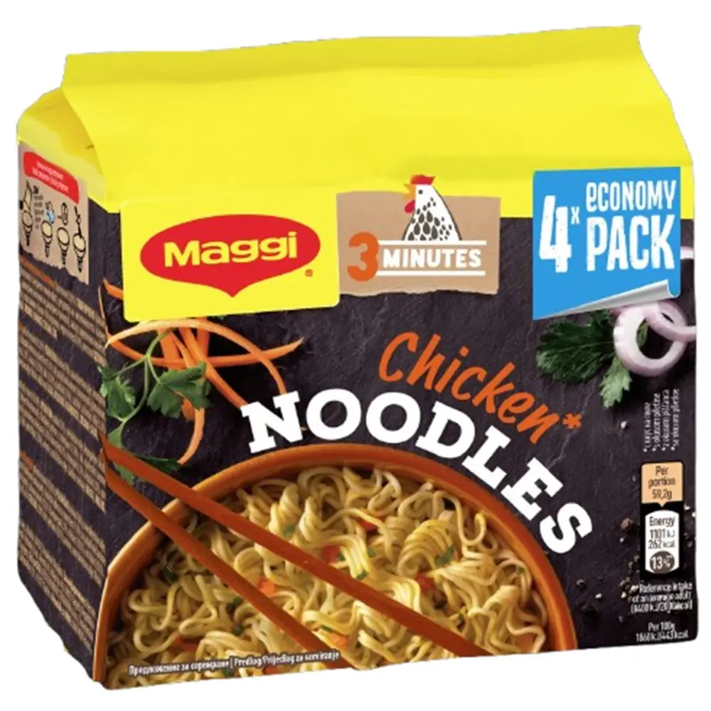 Maggi Noodles piletina 4 x 59,2 g Akcija u trgovini Stanić Diskont
