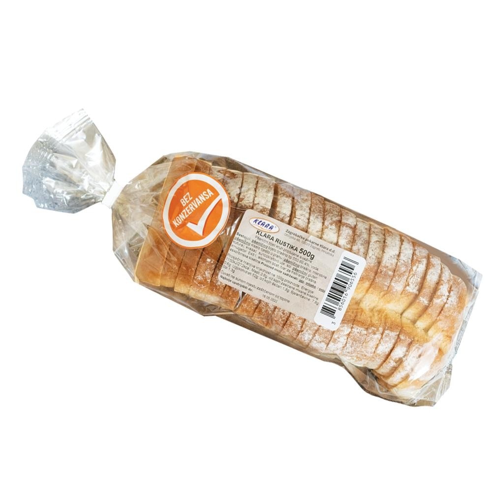 Klara kruh Rutika 500 g Akcija u trgovini Trgovina Krk