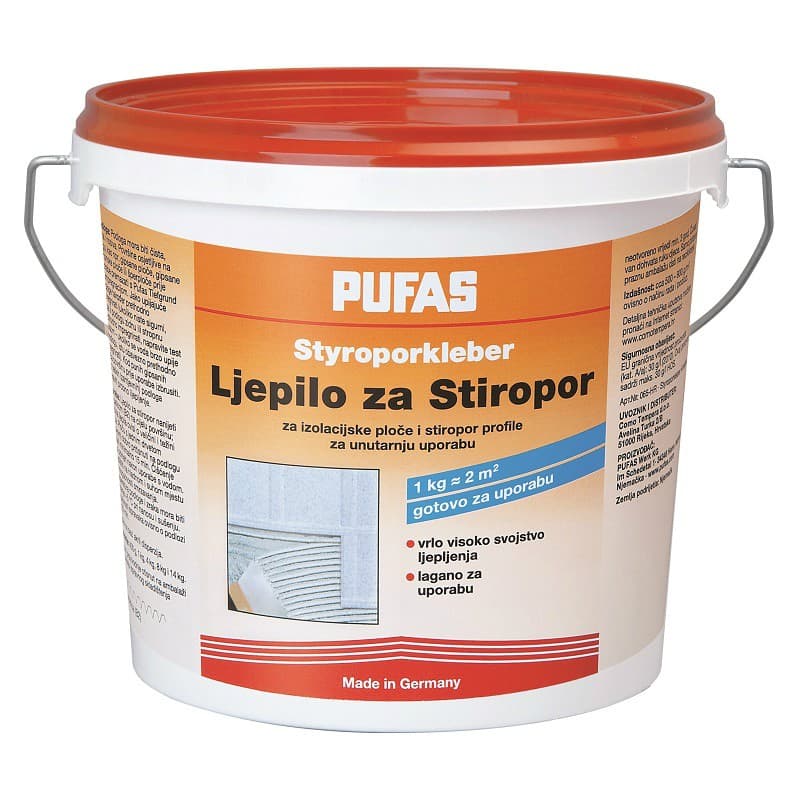 Pufas ljepilo za stiropor 4 kg Akcija u trgovini Bauhaus