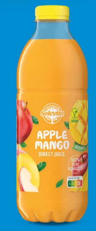 Solevita svježi sok od jabuke i manga 1 L Akcija u trgovini Lidl