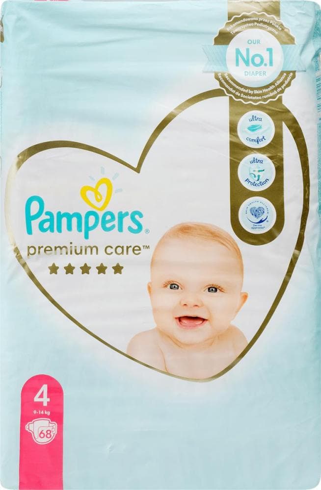 Pampers Pelene Premium jumbo pack veličina 4 ili 5, 58/1 ili 68/1 Akcija u trgovini Kaufland