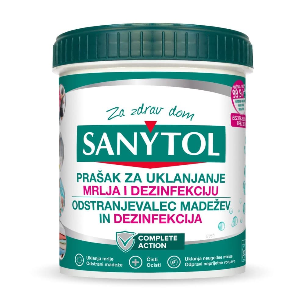 Sanytol prašak za uklanjanje mrlja i dezinfekciju 450 g Akcija u trgovini Konzum