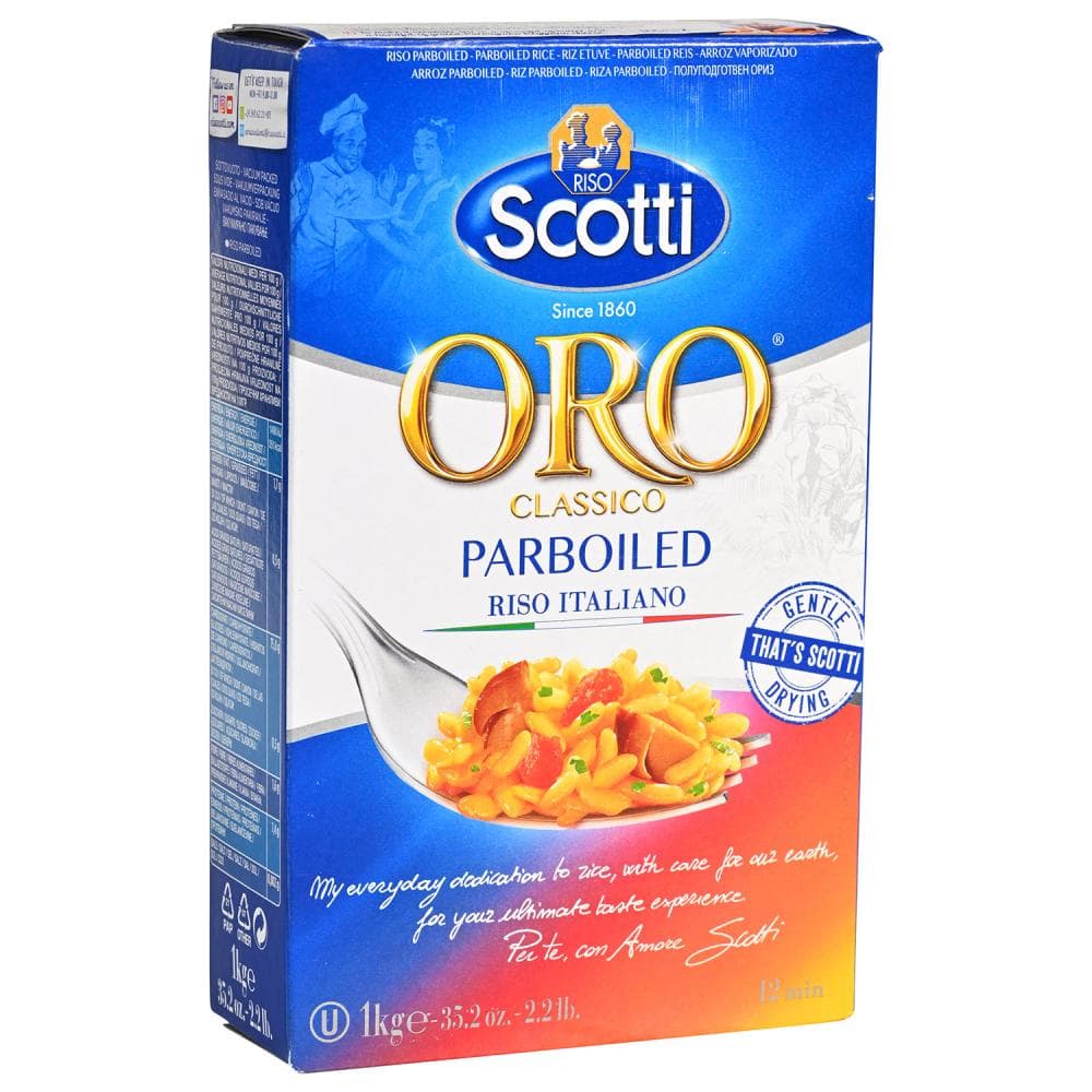 SCOTTI Oro Parboiled Riža 1 kg Akcija u trgovini Ribola