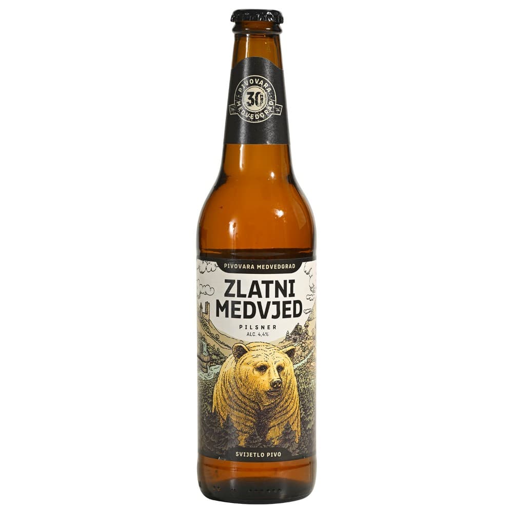 Zlatni Medvjed pivo svijetlo 4,4% alk. 500 ml Akcija u trgovini NTL