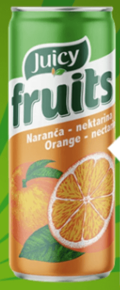 Juicy Fruits 0,33l - Akcija u trgovini Žabac
