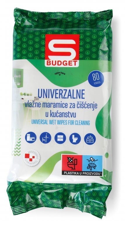 S-Budget univerzalne vlažne maramice 80 kom Akcija u trgovini Spar