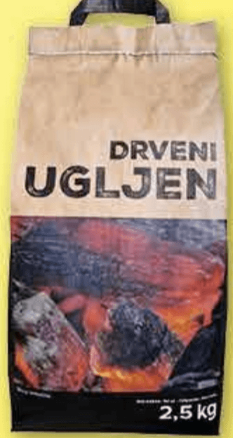 Drveni ugljen 2,5 kg - Akcija u trgovini Plodine