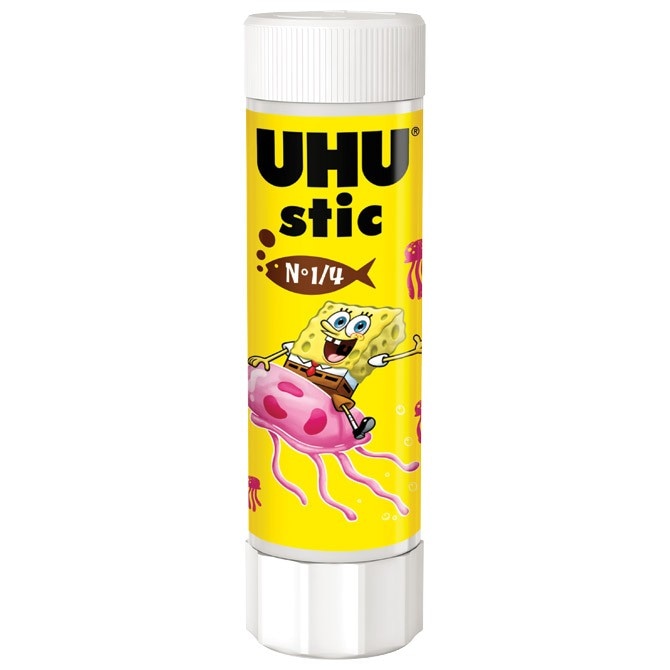 UHU ljepilo u stiku Spužva Bob 3 kom Akcija u trgovini Tedi