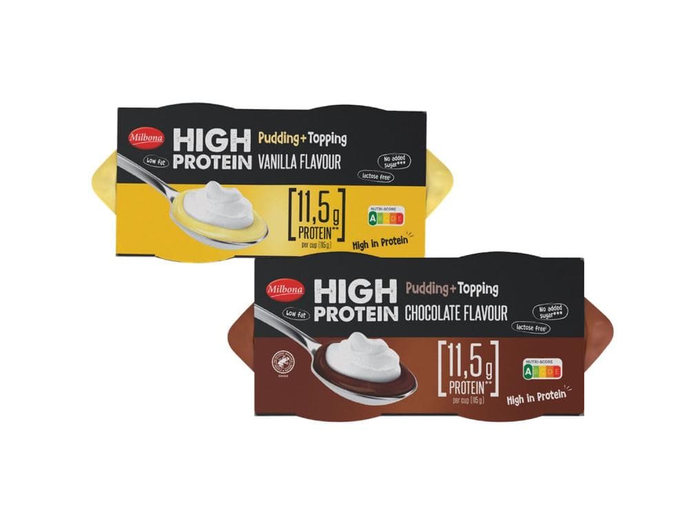 Milbona High protein puding sa šlagom 4 x 115 g Akcija u trgovini Lidl