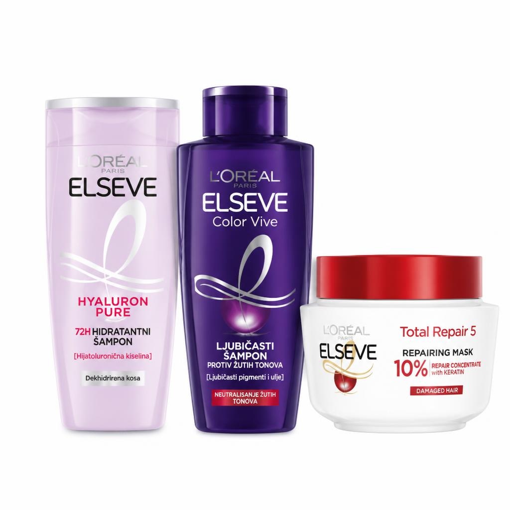 Elseve šampon, regenerator ili maska 150 - 400 ml Akcija u trgovini Plodine