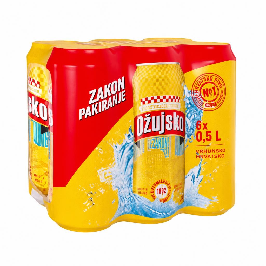 Ožujsko pivo 6 x 0,5 L Akcija u trgovini Tommy
