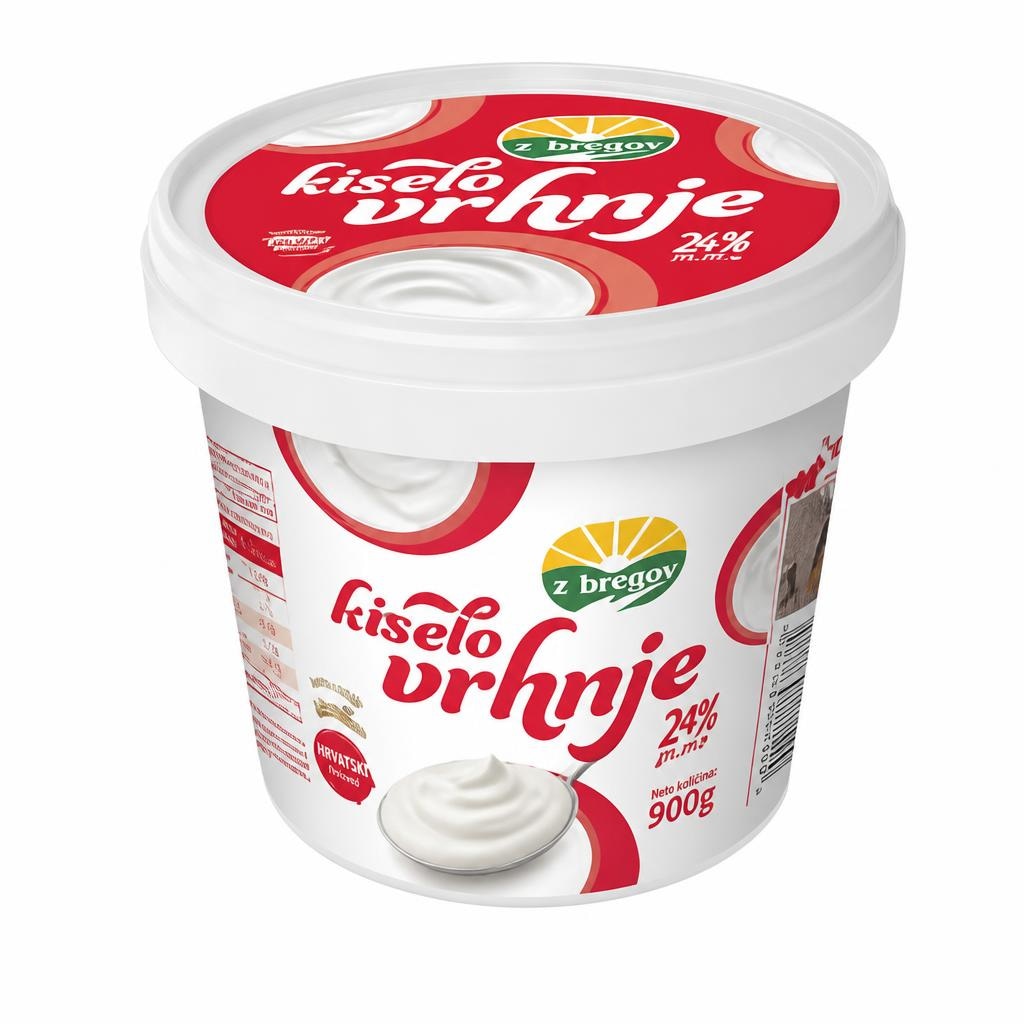 'Z Bregov Kiselo Vrhnje 900g - Akcija u trgovini Konzum