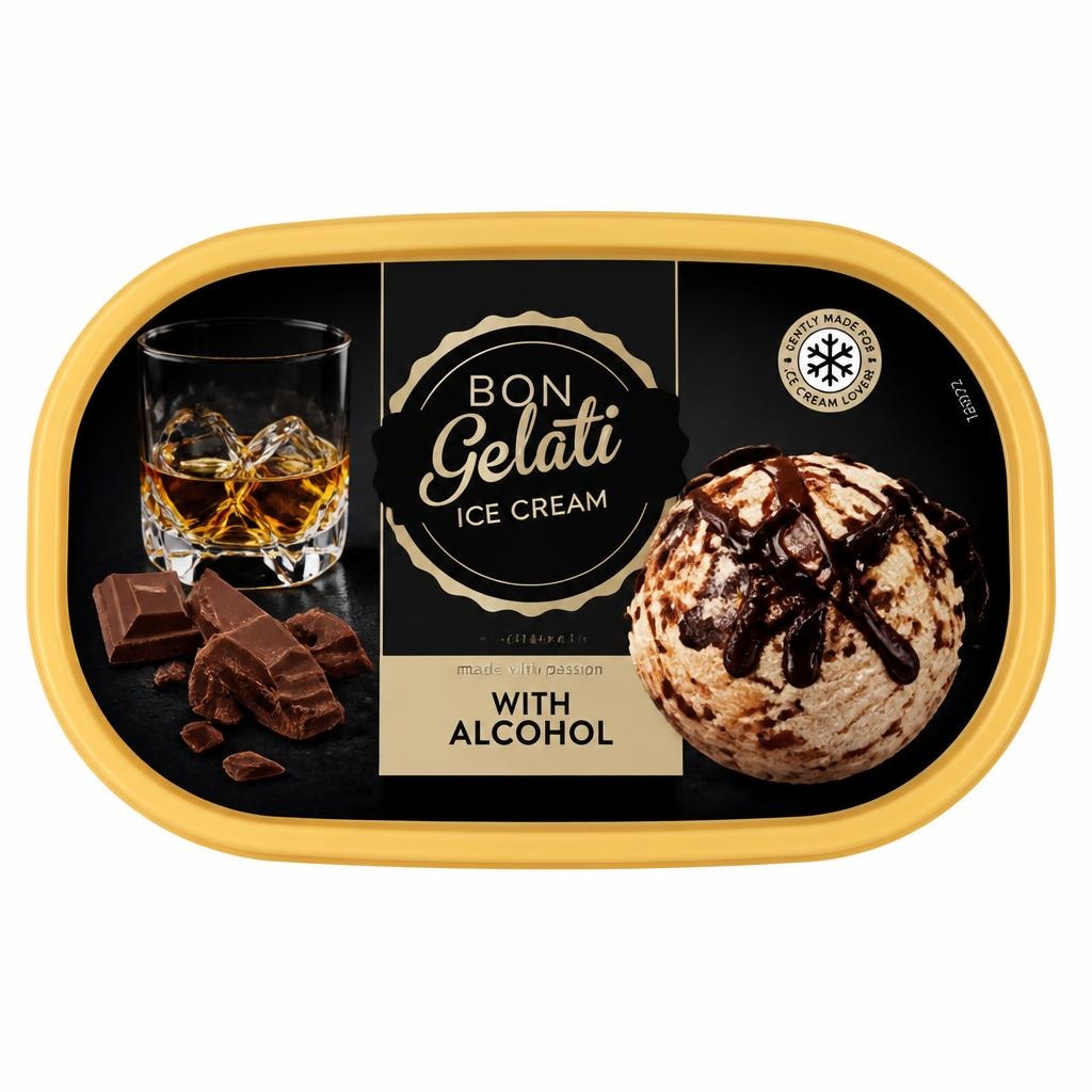 Bon Gelati Sladoled s alkoholom 900 ml - Akcija u trgovini Lidl