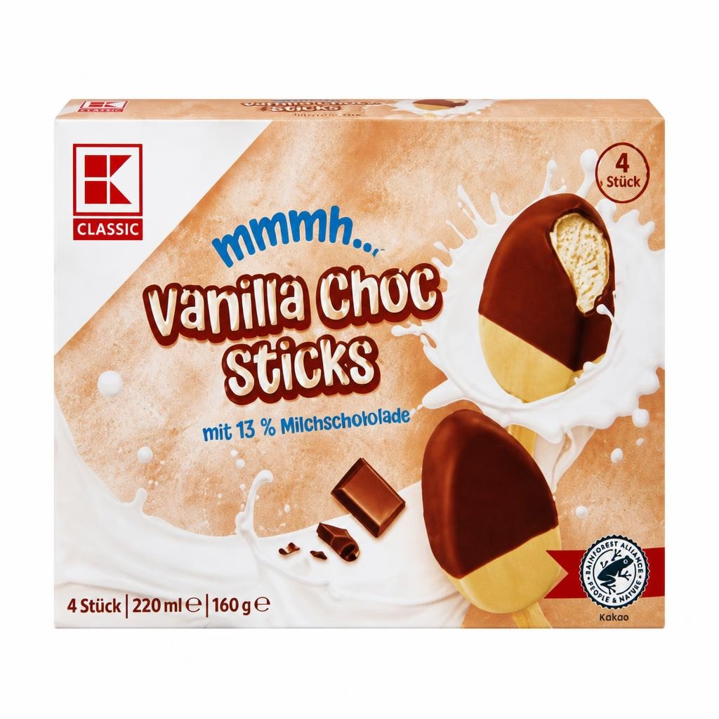 Classic Vanilla Choc Sticks vanilija i čokolada 4x55 ml - Akcija u trgovini Kaufland