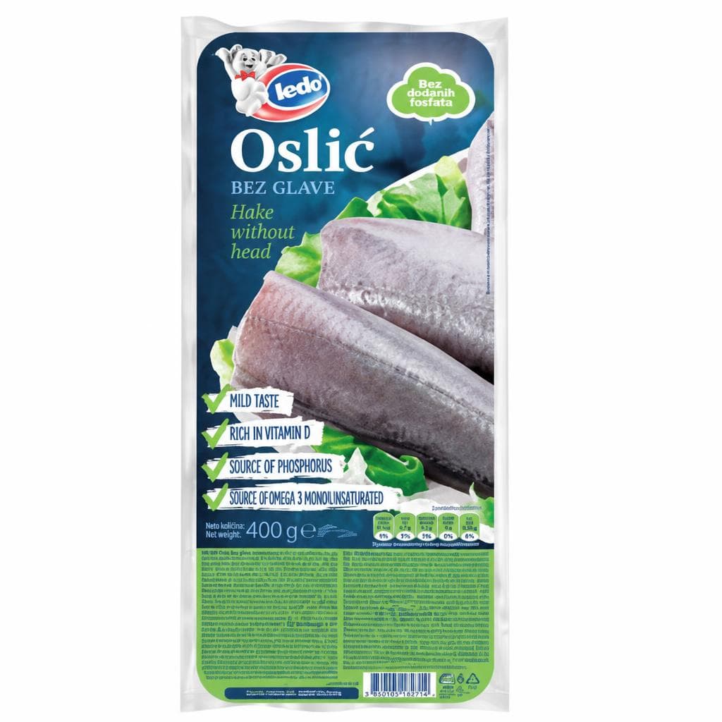 Ledo Oslić bez glave 400 g Akcija u trgovini KTC