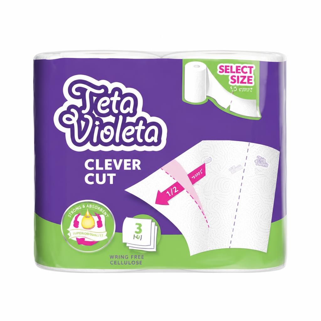 Teta Violeta papirnati ručnici 3. sl, 2/1 - Akcija u trgovini Stanić Diskont