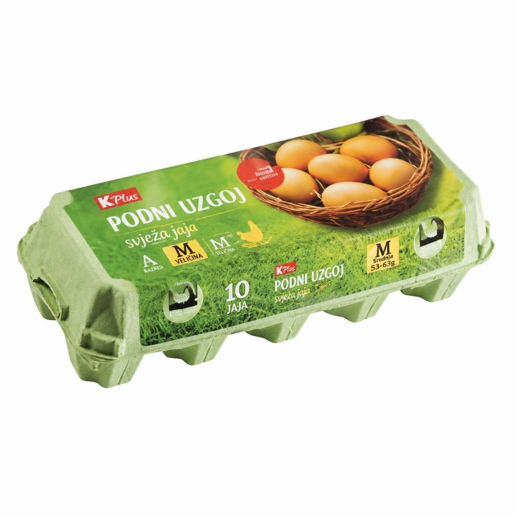 K Plus svježa jaja podni uzgoj 10 kom Akcija u trgovini Konzum