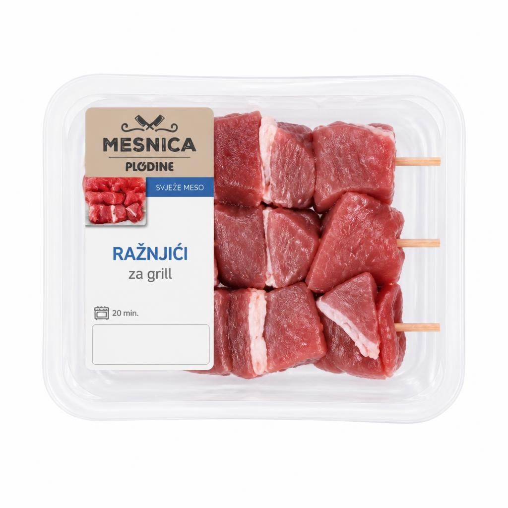 Mesnica Plodine ražnjići 450-510 g Akcija u trgovini Plodine